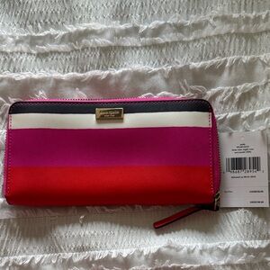 Kate Spade Multicolor Stripe Wallet